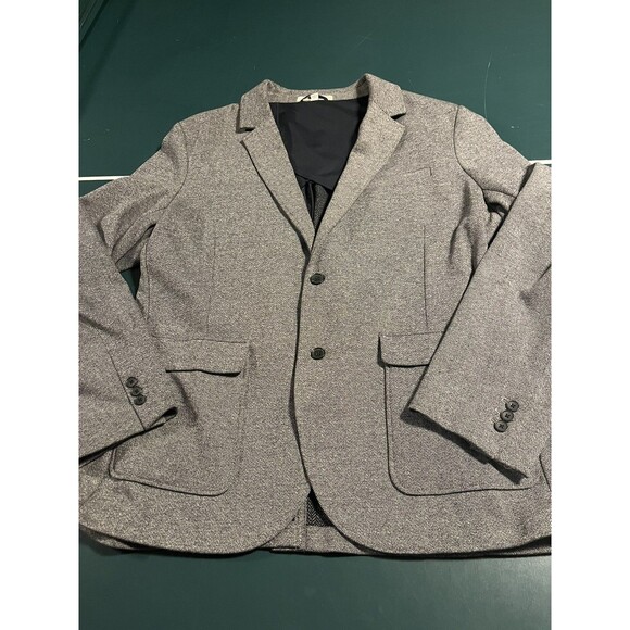 Goodfellow Blazer Sports Coat Jacket 2XLT Tall Gray Unstructured 2 Button Check - Picture 1 of 7